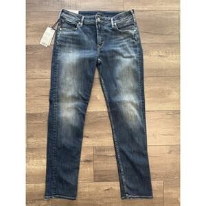 Silver Jeans Avery Slim High Rise‎ Curvy Indigo Jeans Size 32 NWT